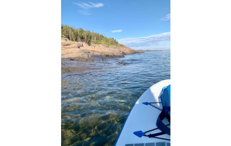 Navette île grande basque avec planche à pagaie