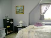 Lit double, chambre à louer, La Malbaie, secteur Cap-à-l'aîgle, Charlevoix