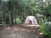 Camping rustique pour tentes